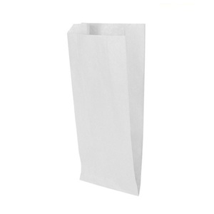 Sacchetti di Carta Kraft Bianca 17x34 Cm per Imballaggio e Trasporto Alimenti - Product Image 1