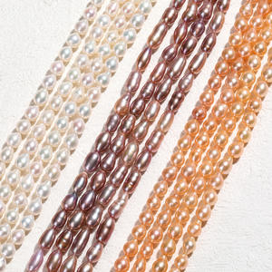 สร้อยคอมุกน้ำจืดทรงบาร็อค AK พร้อมลูกปัดธรรมชาติทรงหยดน้ำที่มีประกายแสงสวยงาม สำหรับทำเครื่องประดับ DIY - Product Image 3