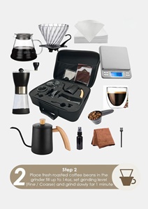 Offre Spéciale : Ensemble de Café Personnalisable avec Moulin et Verseuse, Idéal pour les Cadeaux, Livré dans une Boîte Cadeau Haut de Gamme 100% Premium - Product Image 4