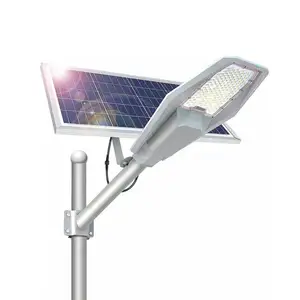 Sistema di energia solare skd solare led lampione stradale 100w 200w 300w 400w sensore di luce solare