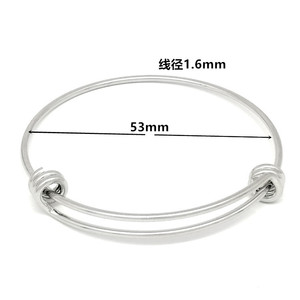 Stainless Steel Push Pull <b>Bracelet</b> 1.6mm <b>Adjustable</b> Elastic Telescopic Bangle For DIY Jewelry Making Fashion Accessory - Product Image 5