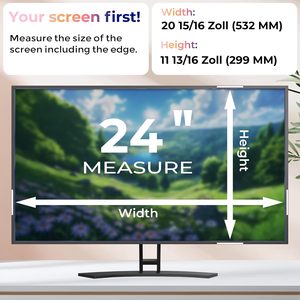 Película Protectora de Privacidad para Pantalla de Ordenador de 24 Pulgadas (16:9), Desmontable, con Protección Anti-luz Azul y Anti-reflejos - Product Image 2