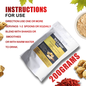 Bán buôn nhãn hiệu riêng Maca gốc chế độ ăn uống bổ sung tăng khả năng sinh sản thúc đẩy năng lượng Maca gốc bột - Product Image 5