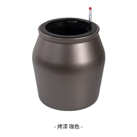 Jardinière auto-arrosante en PP, finition cuite, design moderne et arrondi, indicateur de niveau d'eau intégré, idéale pour le bureau et l'intérieur