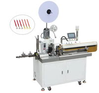 Machine à sertir les câbles automatique multifonctionnelle avec fonctions de coupe, de dénudage, de torsion et d'étainnage