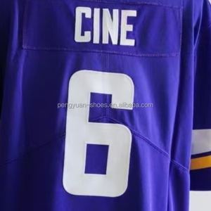 Versand bereit T.J. Hockenson Purple Beste Qualität Genähtes American Football Trikot - Product Image 5