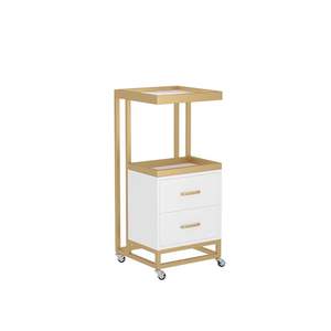 Chariot de rangement mobile pour instruments de beauté de bureau, spécialisé pour salons, avec support pour appareil à micro-bulles - Product Image 3
