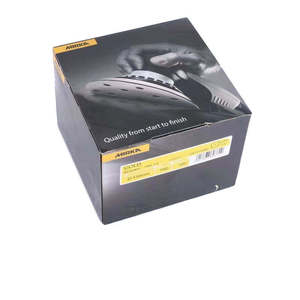 Disco de Lijado de Óxido de Aluminio <span class=keywords><strong>Mirka</strong></span> Gold de 6 Pulgadas y 15 Agujeros con Respaldo de Velcro para Pulir Superficies de Automóviles, Muebles y Mármol - Product Image 3