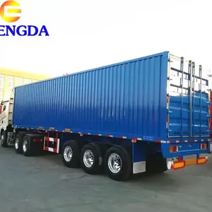 Manufacturer Factory Price 3 Axle Box Cargo Trailer Lorry Van Truck Semi Trailer