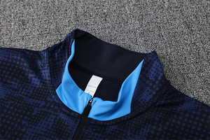 Traje de Entrenamiento de Fútbol para Clubes Europeos, Otoño-Invierno, Largo, con Media Cremallera, 25/26 Marsella, 100% Poliéster, Secado Rápido - Product Image 3