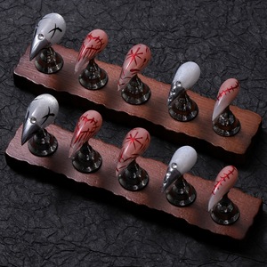 <span class=keywords><strong>Faux</strong></span> ongles à presser, rose nude mat dégradé, motif <span class=keywords><strong>griffe</strong></span> de dragon, 10 pièces, couvrance totale, unis et simples, faits main, pour manucure quotidienne femme - Product Image 2
