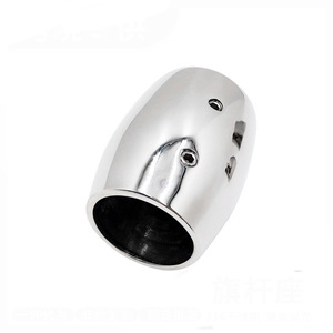 Stainless Steel 90 Degree Stanchion Base Marine Hardware For Boat <b>Yacht</b> Rail Replacement Repair - Product Image 4