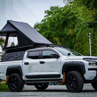 Tente de toit rigide ultra-fine et légère sur mesure pour voiture, tente de toit Wildland en aluminium pour camping
