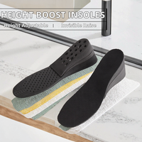 Semelles rehausseuses JOGHN OEM à 3 couches réglables en PU pour hommes et femmes