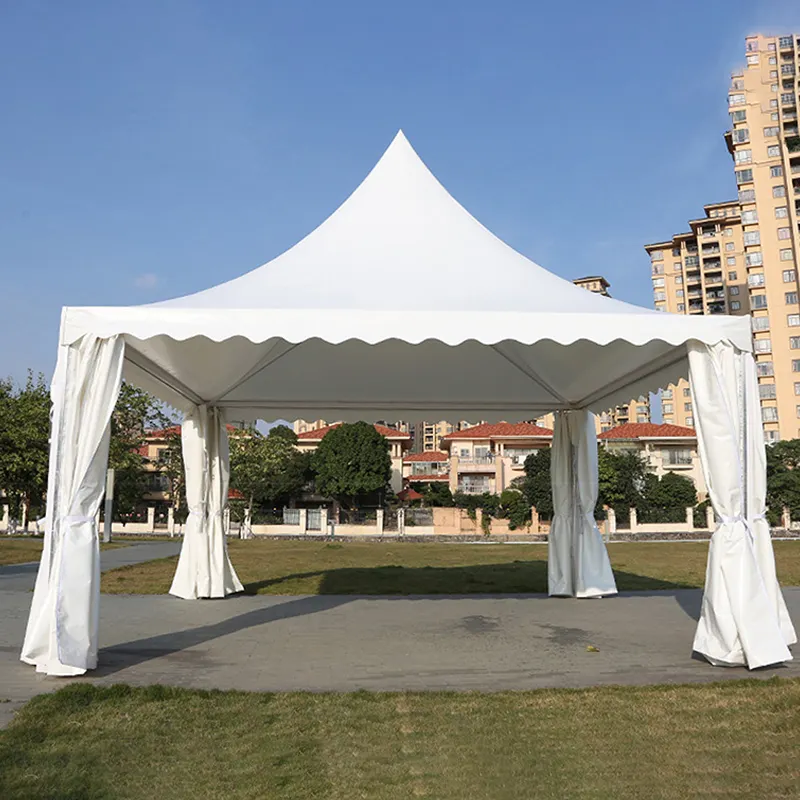 Tentes d'exposition imperméables d'événement de noce 5X5 tentes de pagode de tente de salon commercial de chapiteau de jardin