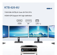 KTB 620 6U Mini Pc 7/8/9/10th Core I5/I7/I9 8111H CPU Mini Gamer Computer DDR4 Mini Gaming Micro Pc Desktop Computer