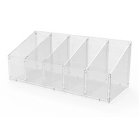 Boîte de rangement multi-compartiments en acrylique de qualité supérieure, personnalisable en couleur/épaisseur, pour organiser des capsules et des petits objets