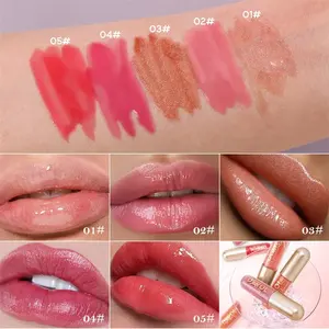 Fournisseur en gros de produits magiques Acide hyaluronique organique Moisy Lip Tint Shimmer pompant Glossture Liquid Lipstick Gloss - Product Image 2