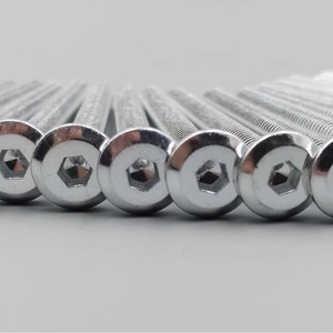 Flat Head Hex <b>Socket</b> <b>Screws</b> Fully Threaded Furniture Bolts Hardware Accessories - Product Image 3