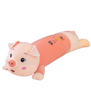 AIFEI TOY Große Plüsch-Schweine puppe Super weich mit langen Streifen beinen PP-Baumwolle gefülltes Bett Schlaf kissen Geburtstags geschenk