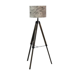 Chinese Wholesale Contemporary White Fabric Shade Metal Frame <strong>Tripod</strong> <strong>Floor</strong> <strong>Lamp</strong> for Home Hotel Decoration - Product Image 2
