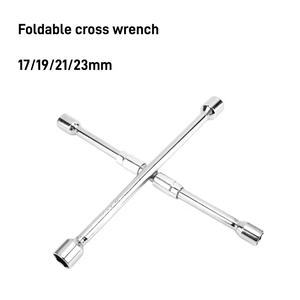 Outils de réparation automobile portables et détachables, clé à douille croisée 17/19/21/23 mm, clé à douille croisée pliable - Product Image 3