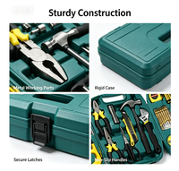 Ensemble d'outils à main professionnels en acier au carbone de 27 pièces avec étui rigide pour l'entretien domestique et le kit de réparation DIY