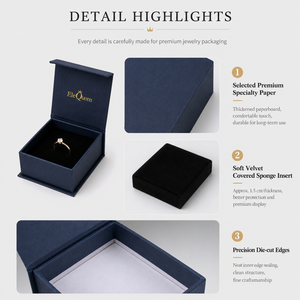 Custom Jewelry magnetic <b>Box</b> Set Premium <b>Gift</b> Packaging for Rings <b>Earrings</b> and Jewelry Brands - Product Image 2