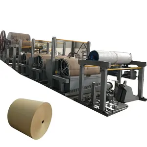 Atık kağıt geri dönüşüm tesisi için kağıt fabrikası için Mini kahverengi Kraft kağıt yapma makinesi