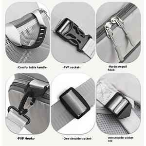 حقيبة ظهر رياضية كبيرة للنوادي واللياقة البدنية، مقاومة للماء، بتصميم أنيق ومخصصة بشعار، من النايلون للسفر وعطلة نهاية الأسبوع للنساء - Product Image 3