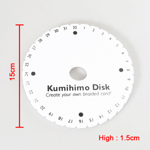 XuQian Fait Main Kumihimo Perles Cordon Disque Disque Cordon BRICOLAGE <span class=keywords><strong>Bracelet</strong></span> de Corde Tressée Tissage - Product Image 3