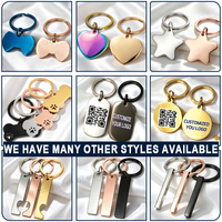 Pendentif d'étiquette de texte ovale personnalisé professionnel porte-clés en métal étiquettes de nom de chien vierges en acier inoxydable porte-clés de Code Qr pour la gravure