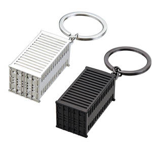 พวงกุญแจตู้คอนเทนเนอร์โลหะสำหรับการขนส่งสินค้าของที่ระลึกของขวัญ3D พวงกุญแจ - Product Image 5