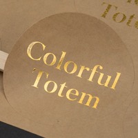 Autocollants personnalisés avec logo au prix d'usine, en papier kraft, autocollants de remerciement, étiquettes d'emballage exclusives pour l'emballage de marque