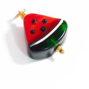 จี้แก้วทำมือลายสตรอว์เบอร์รีรูปทรงผลไม้หลากหลายแบบสำหรับทำสร้อยคอ ชุบทอง 18K อุปกรณ์ทำเครื่องประดับ DIY - Product Image 4