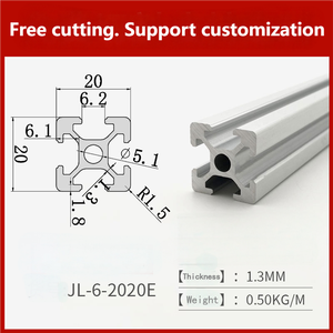 2020 tipo 6061/6063 lega di alluminio profilo serie 6000 grado Display a <span class=keywords><strong>LED</strong></span> <span class=keywords><strong>quadro</strong></span> quadrato personalizzato colore piegatura saldatura taglio - Product Image 5