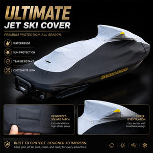 Housse de protection imperméable authentique 1.1 personnalisée et épaissie pour moto et bateau 280000598, compatible avec Kawasaki/Bombardier SEA-DOO - Product Image 3