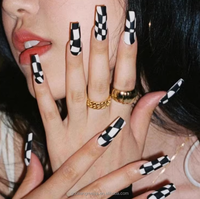 Uñas Postizas Acrílicas Hechas a Mano Estilo Bailarina, las Más Vendidas, para Mujer, al por Mayor