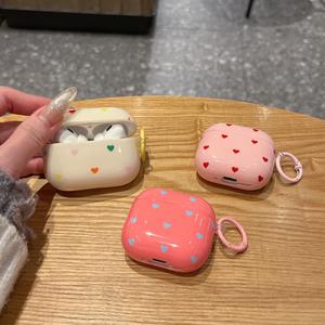Estuche pequeño con forma de corazón estilo coreano para AirPods Pro 3, compatible con las cubiertas protectoras de 1.ª, 2.ª y 4.ª generación. - Product Image 1