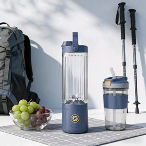 Outdoor Camping Mini Blender 550ml Cordless USB Powered Personal <b>Mixer</b> for Smoothies Juices - Product Image 1
