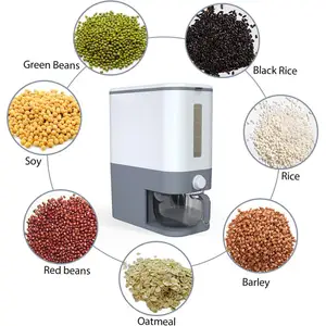 Hot Sale Grain Dispenser Cereal Food Storage Container Rice Dispenser Multifunction Home Kitchen Modern Things For Kitchen RSC