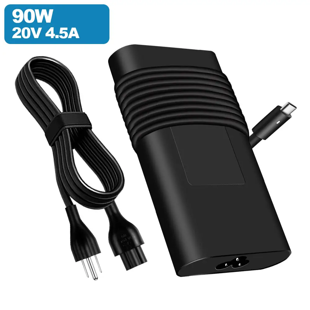 Оптовая продажа на заказ зарядные устройства Батареи источников питания 90 Вт 20В 4.5A USB-C заглушка для разъема питания ноутбука адаптеры питания для ноутбука Dell зарядный кабель с разъемом типа c