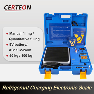 배터리 작동 고정밀 누설 감지 휴대용 냉매 저울 HVAC 서비스용 가스 냉매 저울 - Product Image 2
