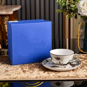 Italian 1735 Oriental Porcelain Creamy White Coffee Cup Deep Plate Dinner Plate Tableware Teapot Tea <b>Set</b> Gift - Product Image 4