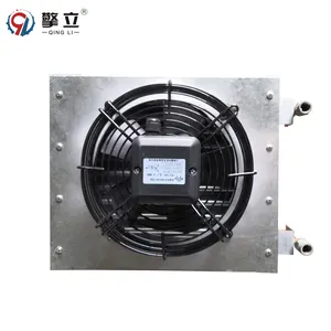 copper tube aluminum fins Air Heat Exchanger with Fan for material drying