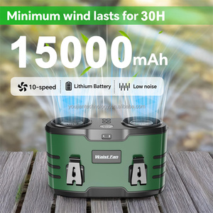 Có Thể Sạc Lại Nhỏ Xách Tay Máy Tính Để Bàn Fan 2000MAh Tường <span class=keywords><strong>Mountable</strong></span> Fan Với Treo Móc Cho Nhà USB Sạc Fan - Product Image 4