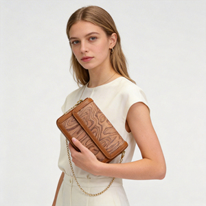 Sac à main en bois élégant et écologique pour femmes, sac à main de soirée portable à la mode pour les fêtes de printemps - Product Image 2