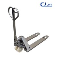 Chariot à palettes manuel en acier inoxydable, vente directe d'usine, chariot élévateur hydraulique