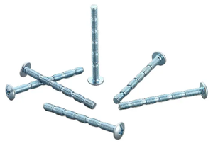Vis de connexion à tête ovale en acier au carbone zingué, prix usine, pour poignées détachables, vis de machine pour boutons M4*45mm - Product Image 5