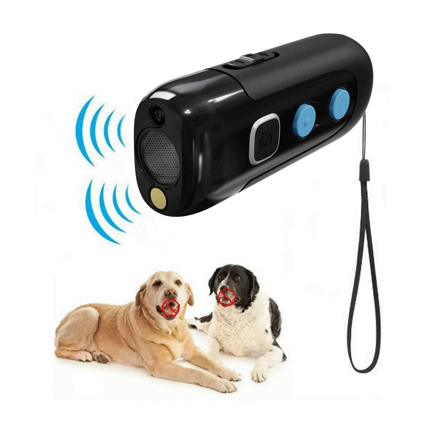 Repelente de latidos para cachorros, dispositivo elétrico de controle ultrassônico, anti latidos, controle por anti-latidos